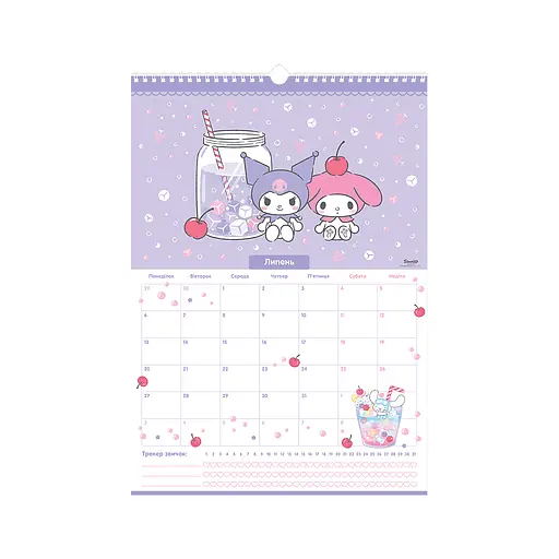 Календар Kite планер настінний Hello Kitty 2026 рік (HK26-440) - фото 8