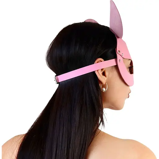 Шкіряна маска зайчика Art of Sex - Mouse Mask, колір Рожевий - фото 2