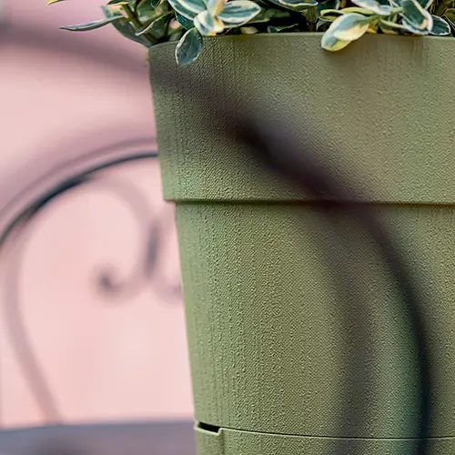 Вазон пластиковый Ethica, круглый, с автополивом, 15 см, 1,5 л (68000) - фото 3