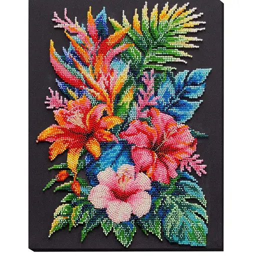 Набор для вышивки бисером "Райское наслаждение" AB-935 на натуральном холсте