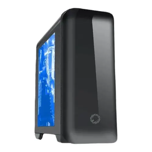 Корпус GameMax H602-BK черный, без БП, Mid Tower, Micro ATX/Mini ITX, 1хUSB 3.0, 2хUSB 2.0, 1x120 мм LED (H602-BK) - фото 1