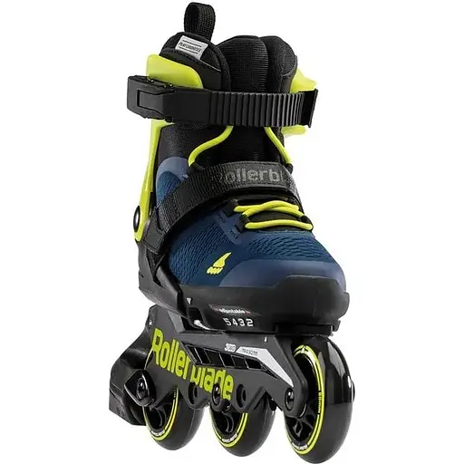 Ролики Rollerblade Microblade 3WD 33-36.5 Pacific Blue/Lime (1012-07221700-159-33-36.5) - фото 4