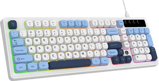 Клавіатура Ajazz AF98 Glacier Blue (AF98-GB) - фото 2