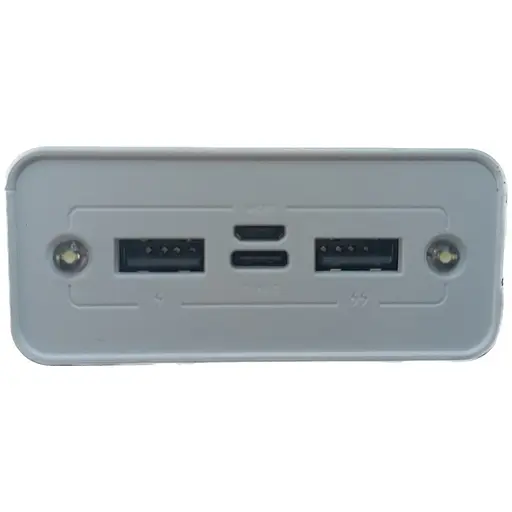 УМБ Power Bank Solar 30000mAh повербанк 4 в 1 з сонячною панеллю, екраном, ліхтариком White (11230) - фото 3