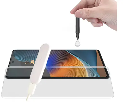 Захисне скло DK для Motorola Edge 50 Pro UV Curved 018173 clear - фото 2