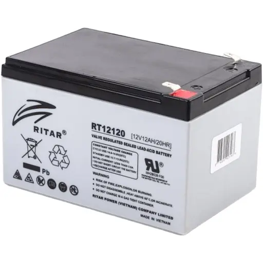 Акумулятор Ritar AGM 12V (12V/12Ah/144Wh) (RT12120) [125622]