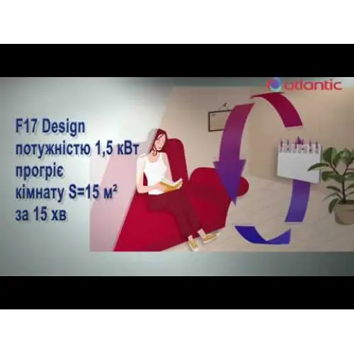 Конвектор Atlantic F17 Essential CMG BL-Meca/M (1500W) - фото 4