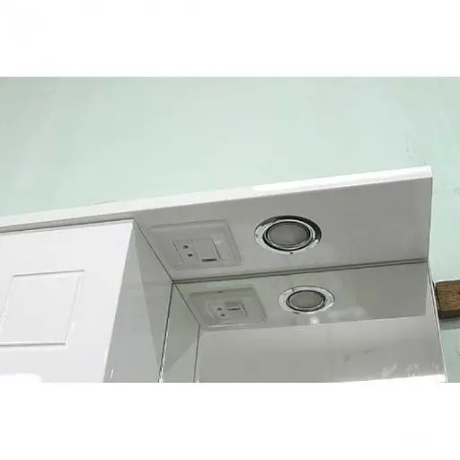 Зеркало со шкафчиком ПиК Корфу левое Z-1 65 см Белый 30412 - фото 3