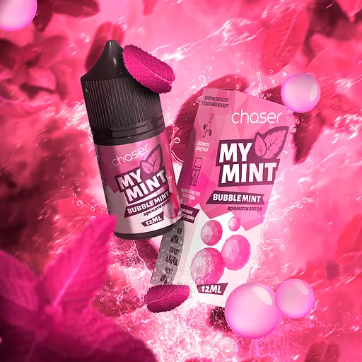 Набір компонентів для самозамісу сольової заправки Chaser My Mint 30 мл Bubble Mint М'ятна жуйка 0-50 мг (19039) - фото 2