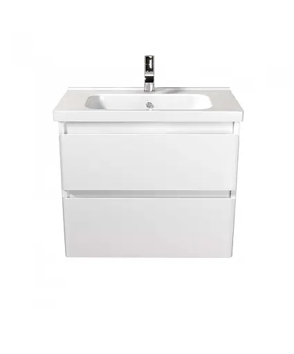 Тумба Мойдодир Сорренто 70-A Білий у ванну з умивальником ID-70 Білий - фото 8
