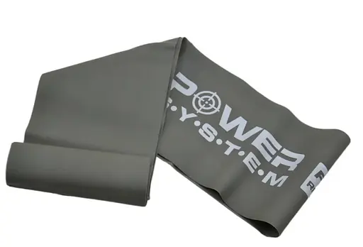 Стрічка-еспандер для спорту та реабілітації Power System PS-4123 Flat Stretch Band Level 3 Grey 25-35 кг (PS_4123_Black) - фото 3