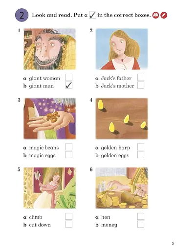 Ladybird Readers 3 Jack and the Beanstalk Activity Book - фото 3