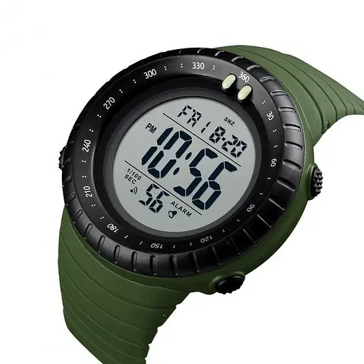 Мужские наручные часы Skmei 1420 Зеленый - фото 2