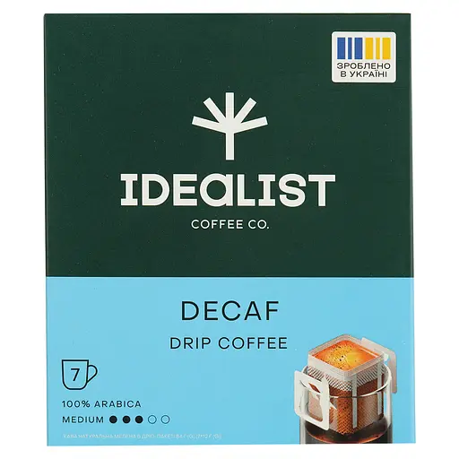 Дріп кава Idealist Coffee & Co. Decaf 84 г (7 шт. х 12 г) - фото 2