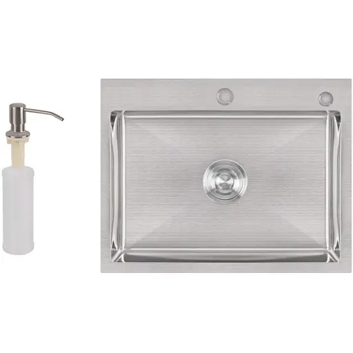 Кухонная мойка Lidz H5845 Brush 3.0/1.0 мм (LIDZH5845BRU3010) - фото 1