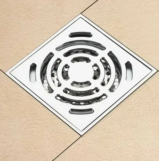 Душевой трап Gappo 100х100 мм, хром G81052 - фото 2