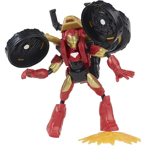 Игровой набор Hasbro Marvel Avengers Bend and Flex Iron Man с мотоциклом (F0244) - фото 2