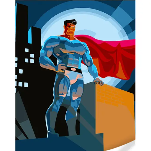 Набір для розпису по номерах Відвага!, Strateg, 30x40 см, SS6688