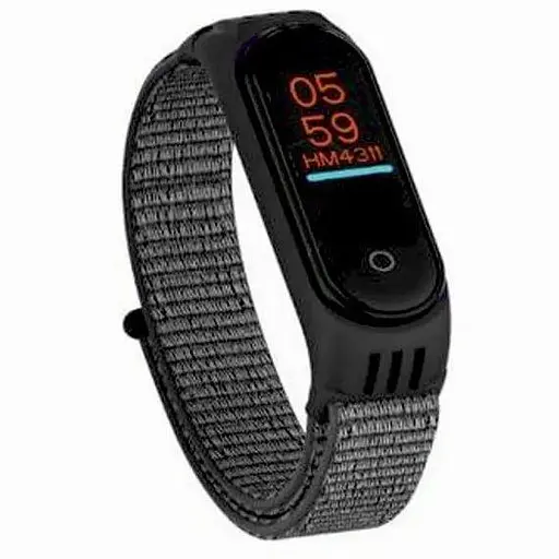 Ремешок Nylon Mi Band 5 Черный (24) - фото 1