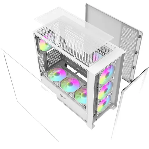 Корпус Darkflash DRX90 Glass White (DRX90 GLASS White) Без БП - фото 7