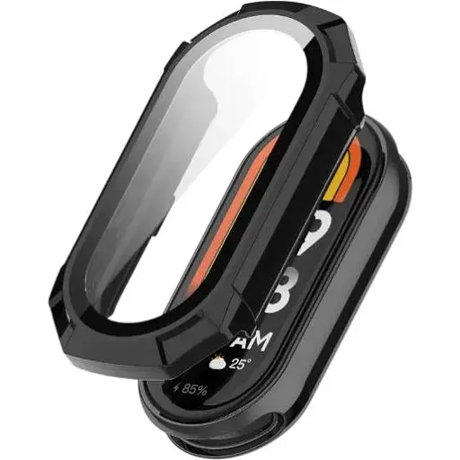 Чохол-накладка DK Пластик Gloss Glass Full Cover для Xiaomi Mi Band 8 (015816) (black)