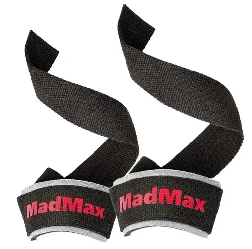 Лямки для тяги MadMax MFA-267 PWR Straps Black/Grey/Red (MFA-267-U) - фото 1