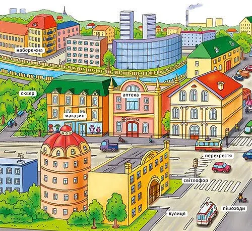 Мій перший словничок. У місті - фото 2
