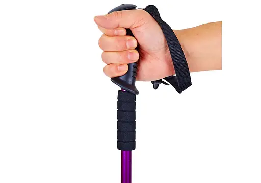 Палка для скандинавської ходьби EasyFit SKY ROAD фіолетова 1 шт (EF-2471-V) - фото 3