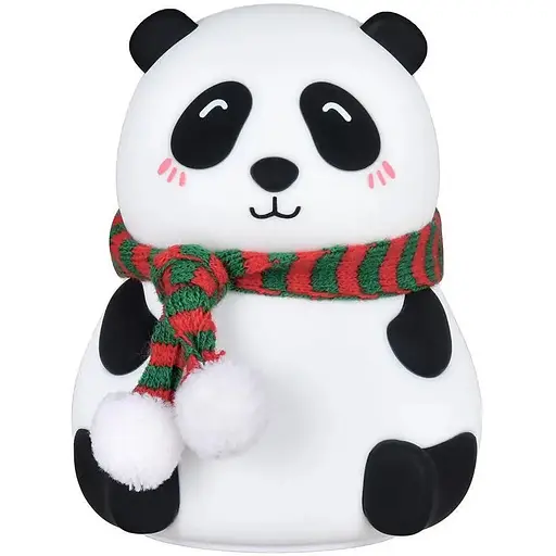 Детский силиконовый ночник Panda Silicone Lamp LJC-142-A аккумуляторный светильник игрушка для сна - фото 1