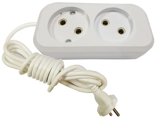 Удлинитель 10 метров 2 гнезда без заземления (провод 100% медь) MODERN (18267) TM LUMANO - фото 1