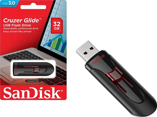 Флеш накопитель SanDisk Cruzer Glide 32GB USB 3.1 (SDCZ600-032G-G35) - фото 4