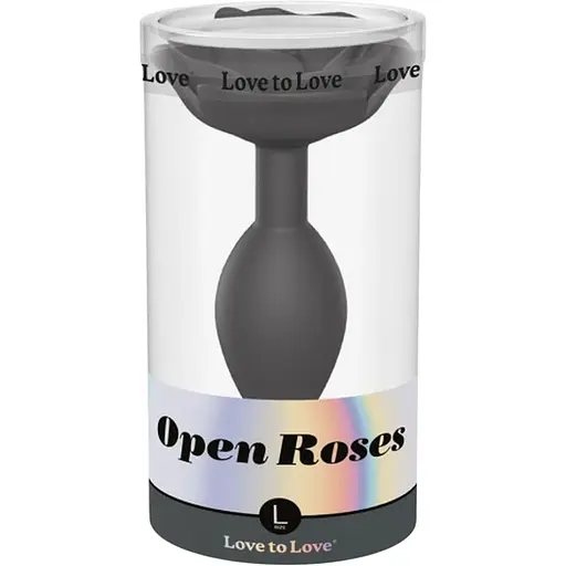 Анальна пробка Love To Love Open Roses 12.5 см (чорний)