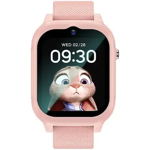 Дитячий смарт-годинник Lemfo K26 з GPS-відеодзвінком HD-камерою та 2 додатковими корпусами в комплекті Рожевий