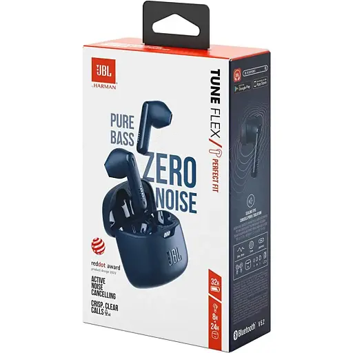 Наушники TWS JBL Tune Flex (JBLTFlexBLU) 5.2 Blue RU - фото 7