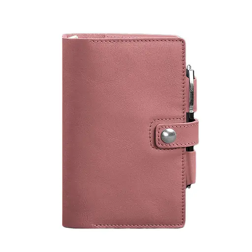 Жіночий шкіряний блокнот (Софт-бук) 4.0 рожевий - фото 7