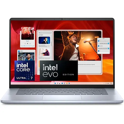 Ноутбук Dell Inspiron 16 Plus 7640 Ice, з Дисплей та роздільна здатність 2.5K, Ultra 7-155H, 16GB LPDDR5X, 1TB, Arc