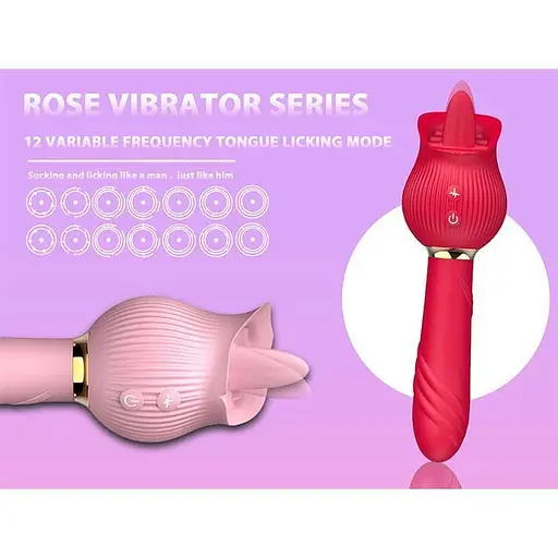 Двусторонний вибратор для женщин из силикона 24 режима вибрации 11 см розовый - фото 3