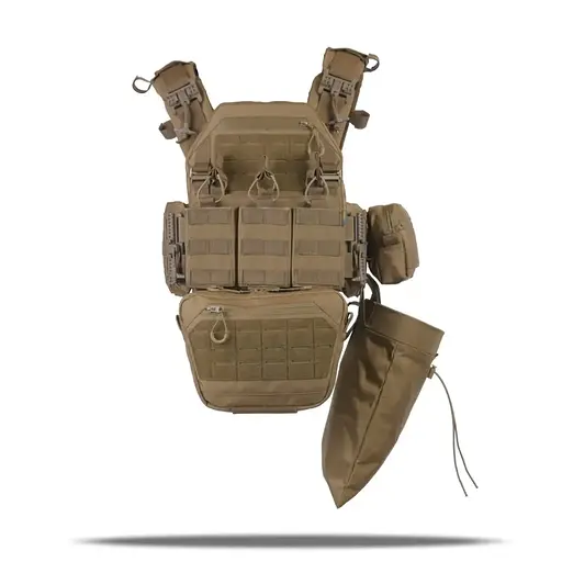 Плитоноска Kiborg GU gen.2 + 6 подсумков Coyote (1000-k66002) - фото 4