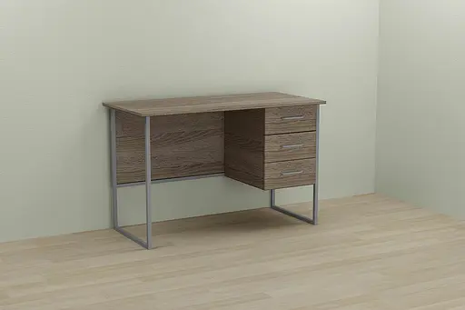 Компьютерный стол Ferrum-decor Гарри 75x140x70 серый ДСП Дуб Сонома Труфель 16мм (FRD-101483)