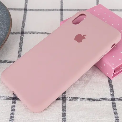 Чехол Silicone Case Full Protective AA для Apple iPhone XS Max 6.5 Розовый/Pink Sand - фото 2