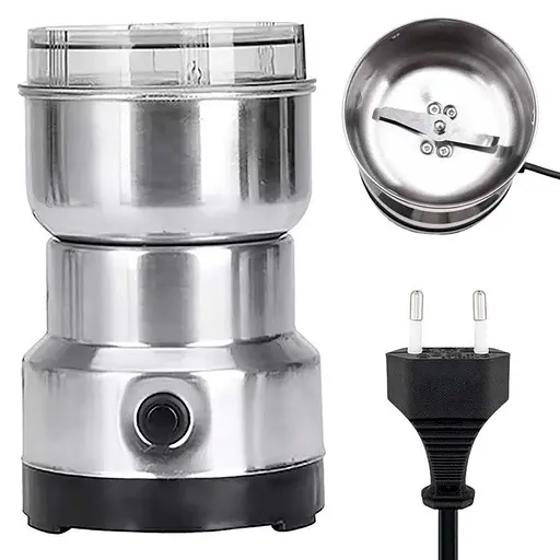 Электрическая кофемолка для дома Кофемолка Bitek BT-7113 роторный измельчитель кофейных зерен 60г Серый - фото 2