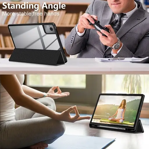 Чохол TPUCristal Pen holder Lenovo Tab M11 Xiaoxin Pad 2024 11 Чорний - фото 9
