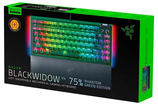 Клавіатура Razer BlackWidow V4 75% Compact Phantom Green (RZ03-05003300-R3M1) - фото 6