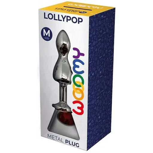 Металлическая анальная пробка Wooomy Lollypop Double Ball - фото 3