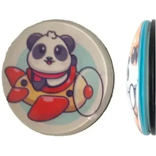 Тримач Поп Сокет New Glass (Скло) Baby Panda №20 - фото 1