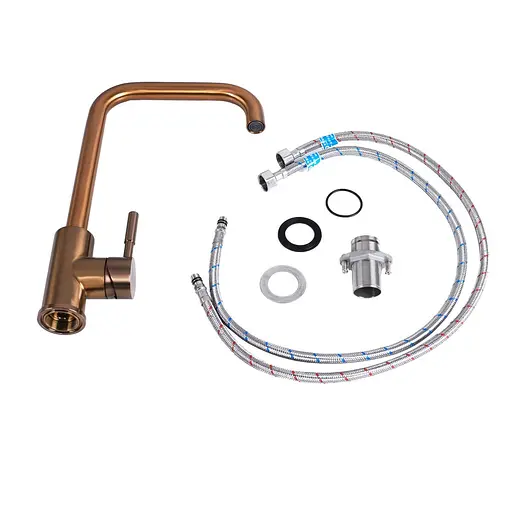 Смеситель для кухни Platinum PVD медный 8004B-LI Теплый закат - фото 2