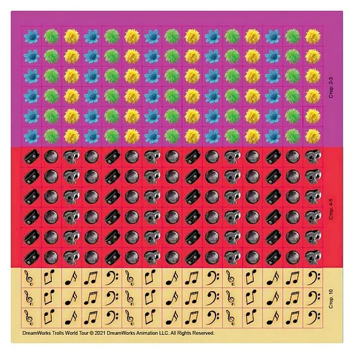 Лабиринты с наклейками "Музыка объединяет" Тролли 1249011, 450 наклеек - фото 2