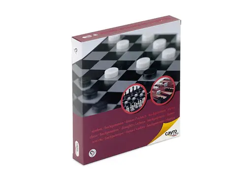 Настольная игра CAYRO Магнитные шахматы-шашки-нарды (поле 16х16 см) (440)