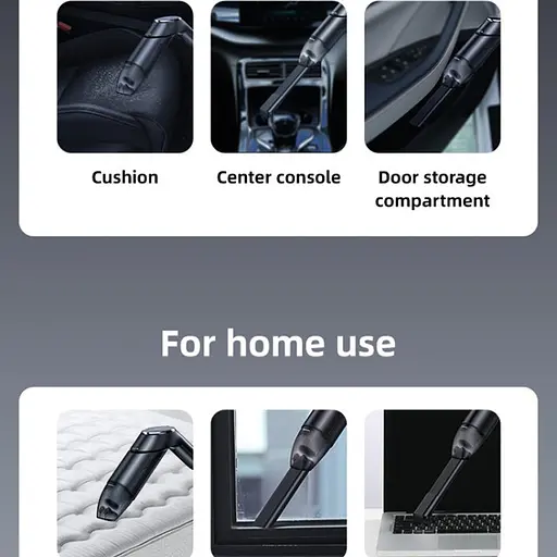 Портативний пилосос Usams US-ZB259 YAJ Series 4300Pa 4000mAh Black - фото 6