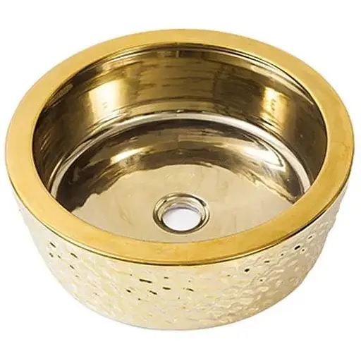 Умивальник Newarc 42x42 золотий 5065G, Золотий - фото 1